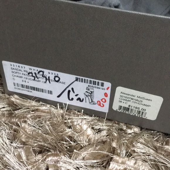 Alexander McQueen Sandal Pelle S Cucio - Picture 5 of 5